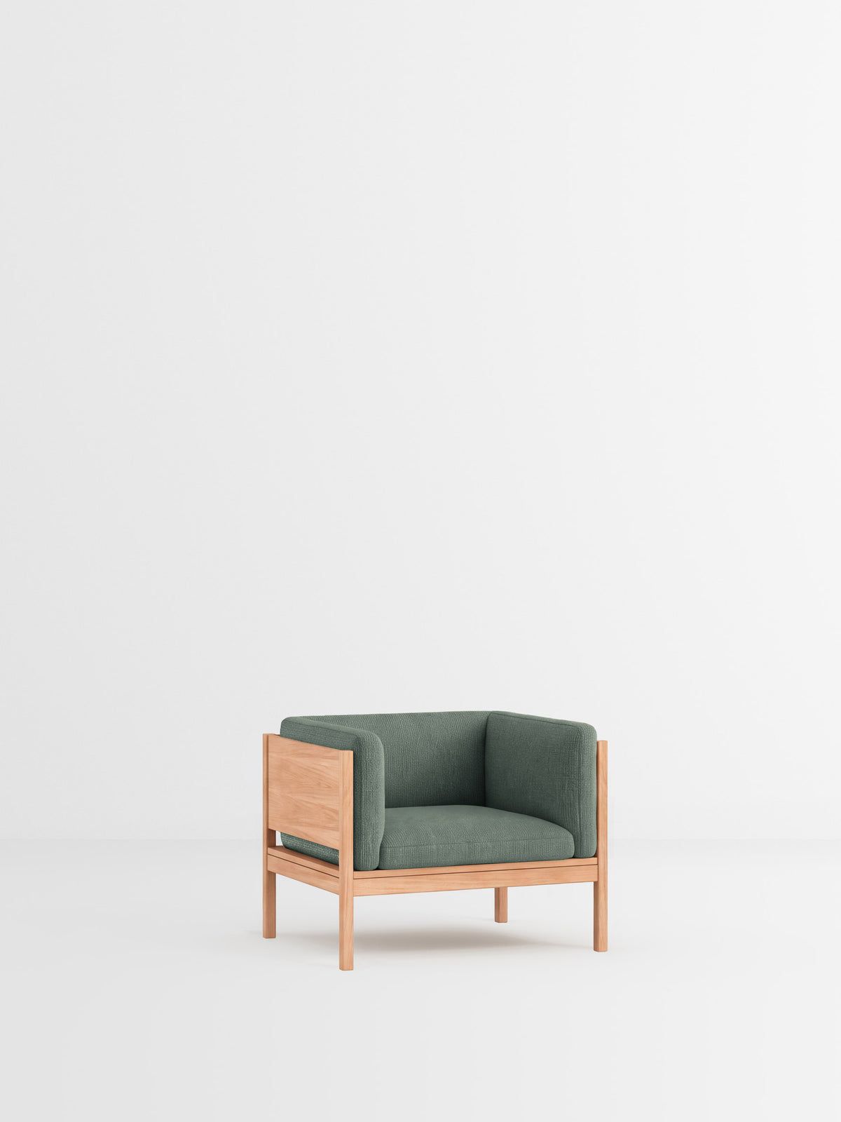 Lounge Chair – Moss 0003 – Oak
