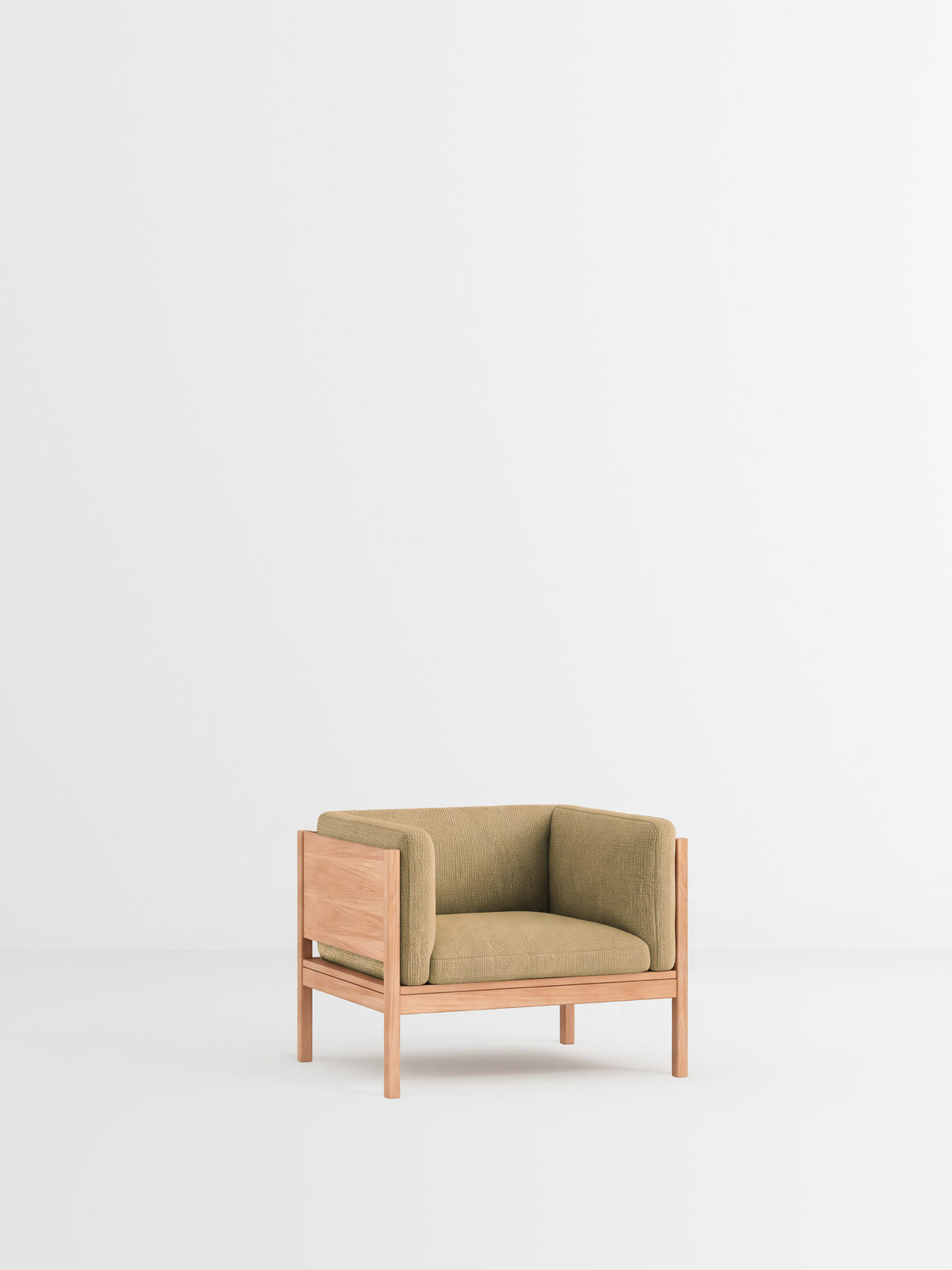 Lounge Chair – Moss 0021 – Oak