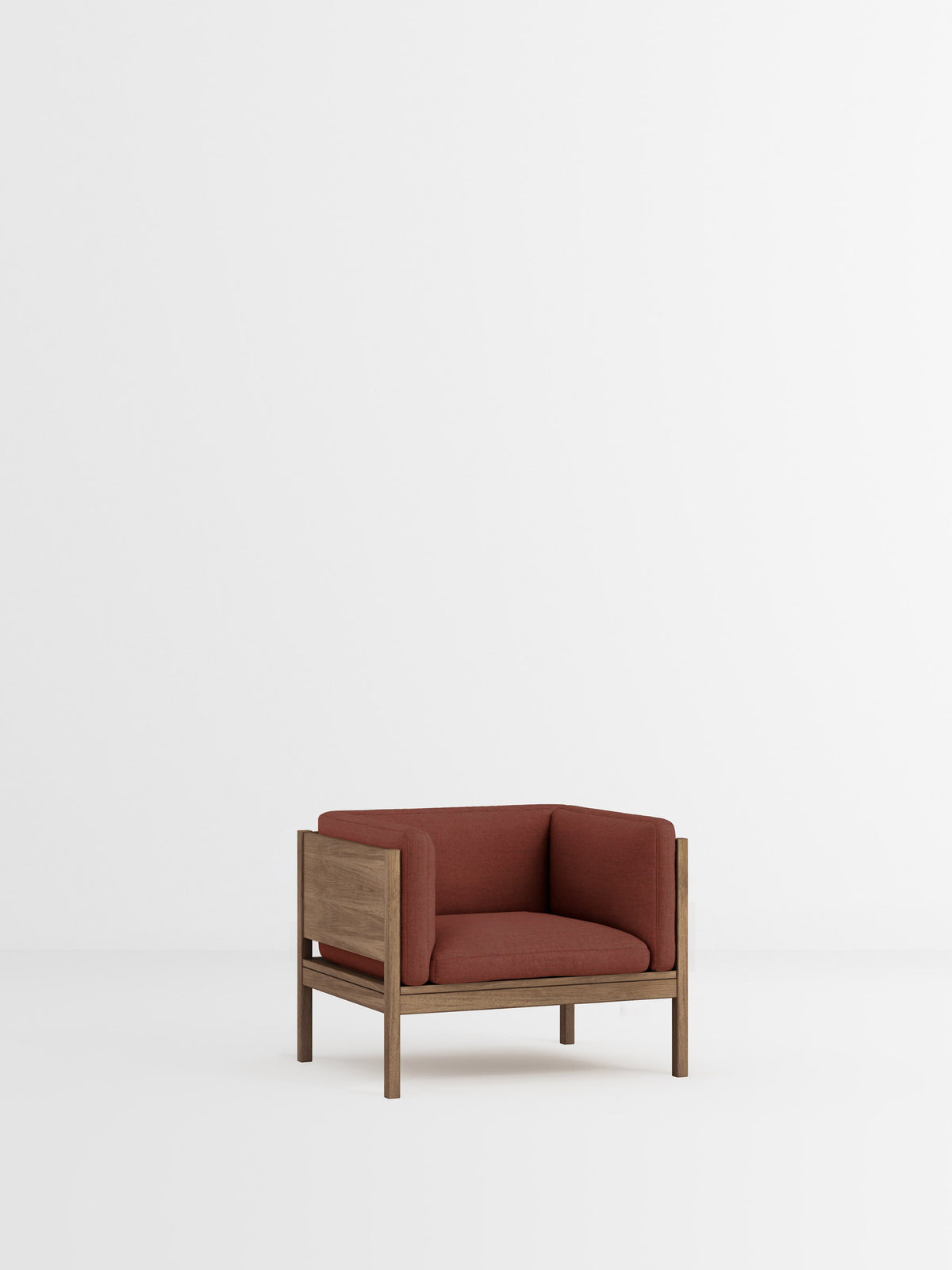 Lounge Chair – Re-Wool 2 - 687 – Smoked Oak