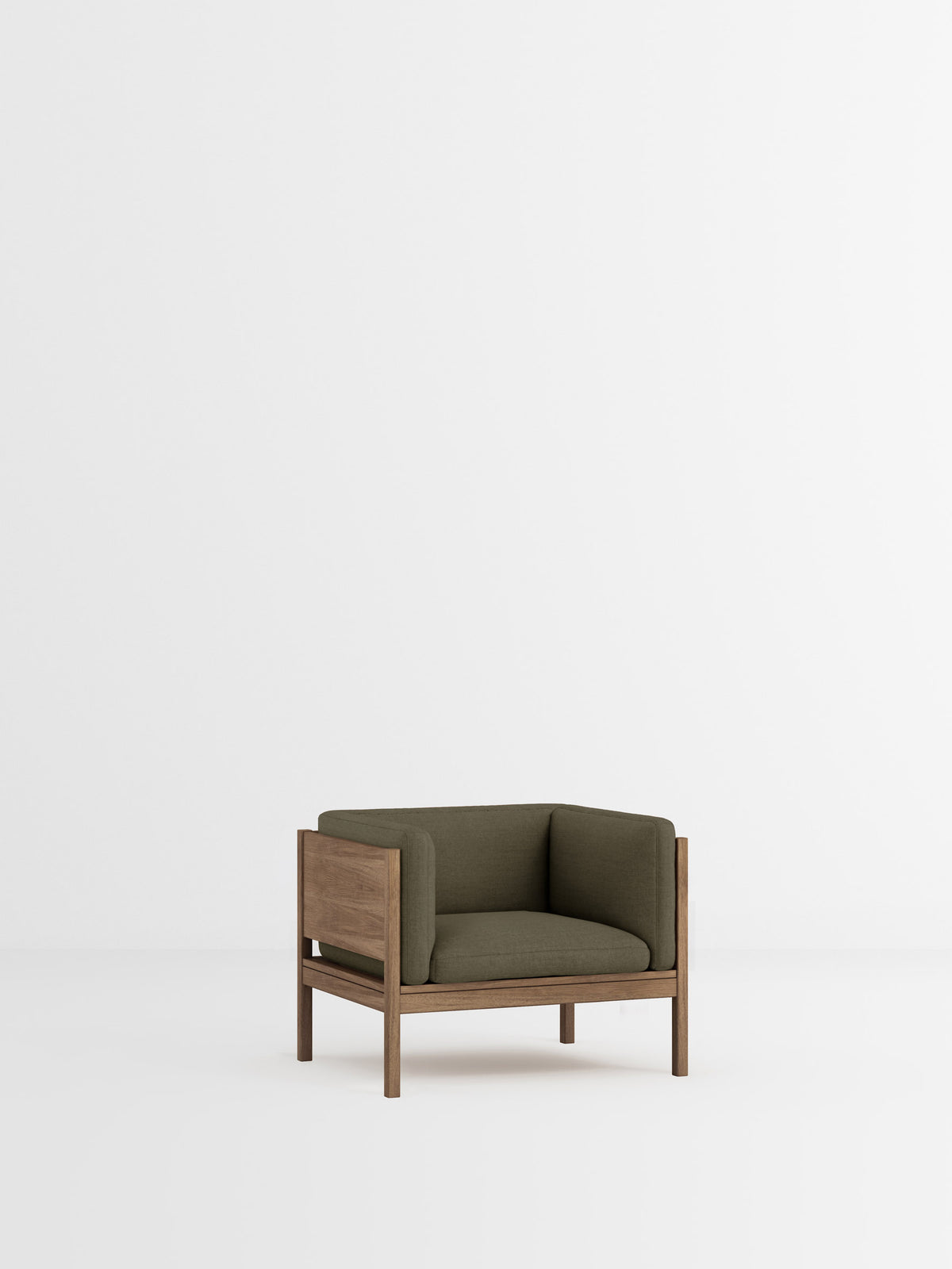 Lounge Chair – Re-Wool 2 - 977 – Smoked Oak
