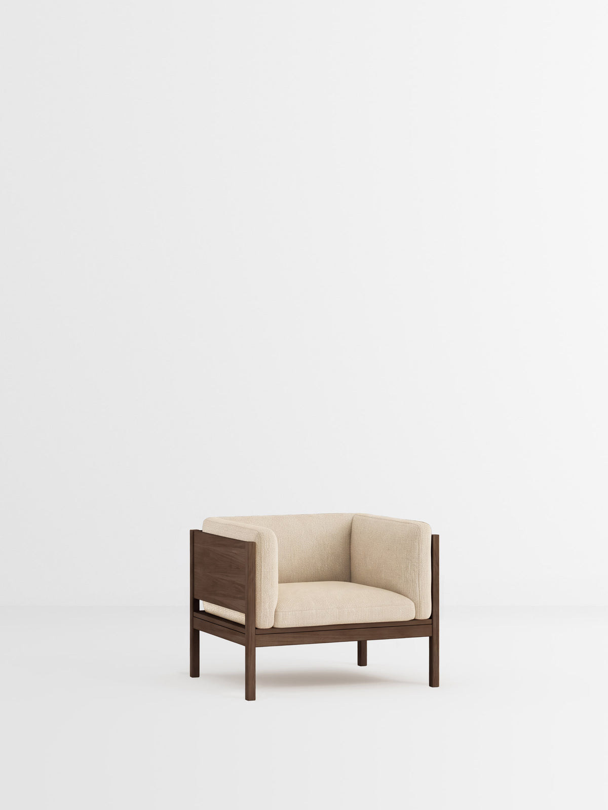Lounge Chair – Moss 0019 – Smoked Oak
