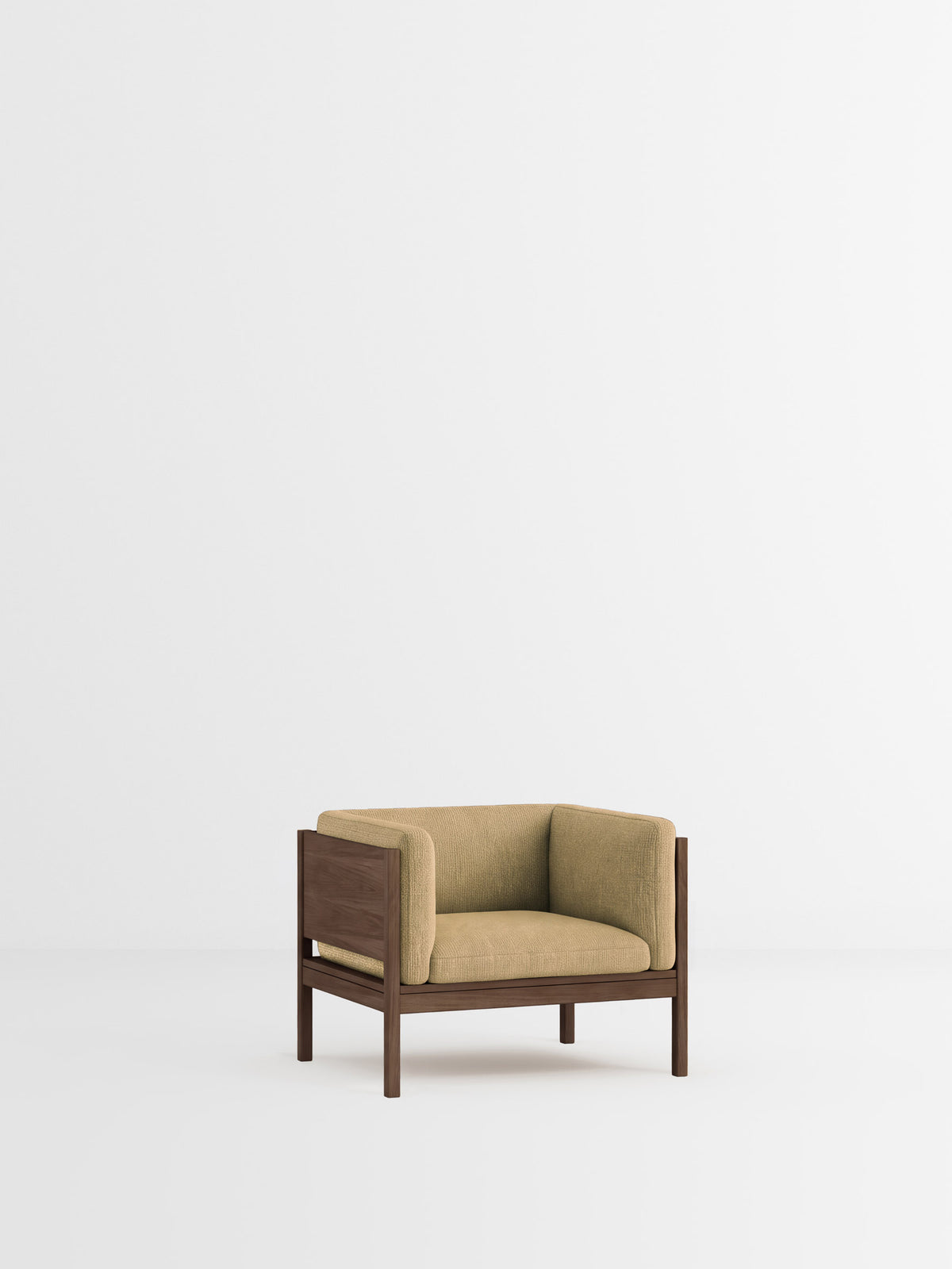 Lounge Chair – Moss 0021 – Smoked Oak
