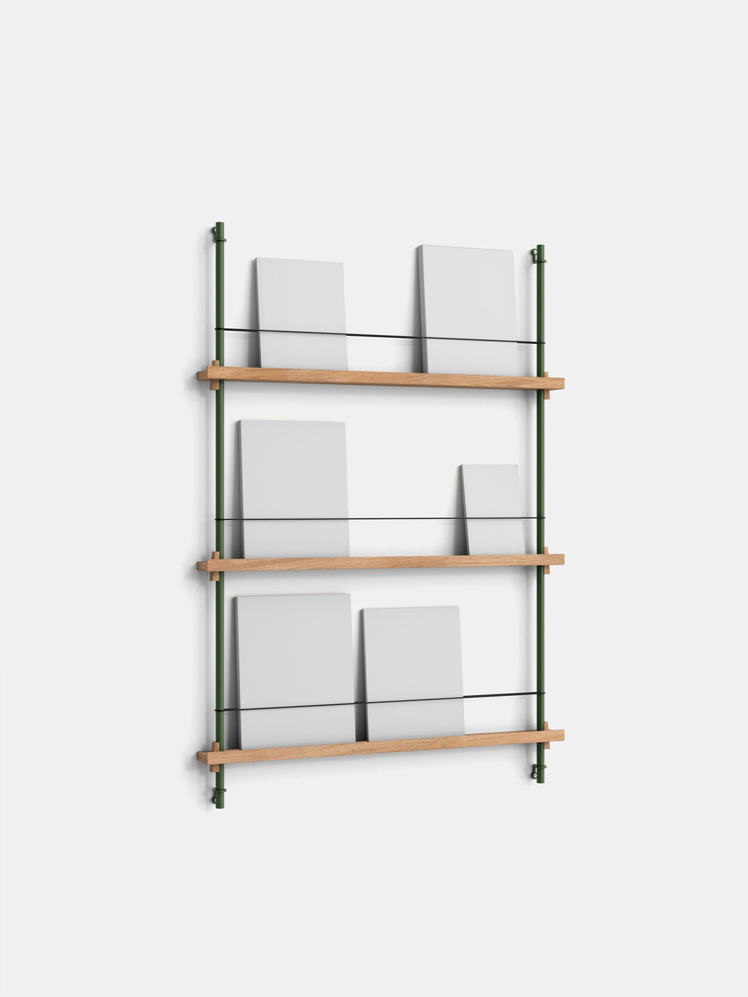 MOEBE - Magazine Shelving – Signifly - Oak Pine-Green