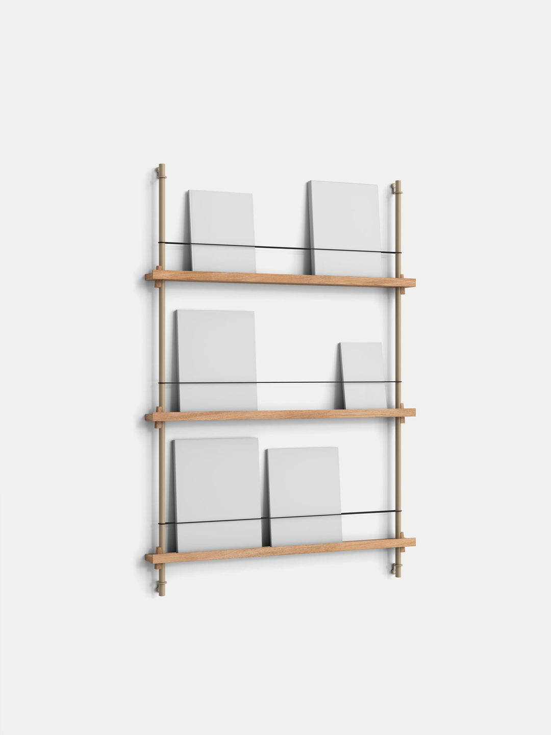 MOEBE - Magazine Shelving – Signifly - Oak Warm-Grey