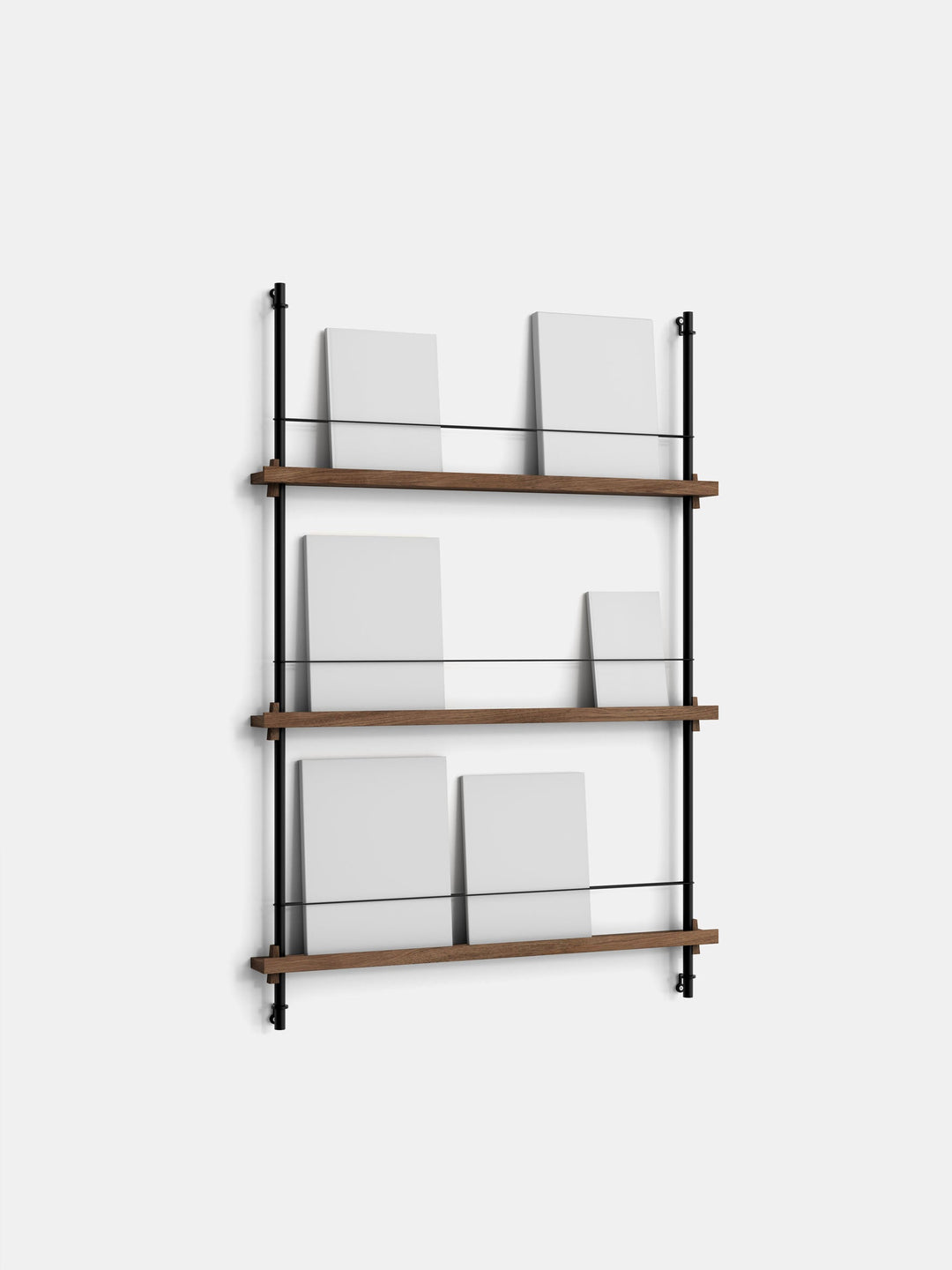MOEBE - Magazine Shelving – Signifly - Smoked-Oak Black