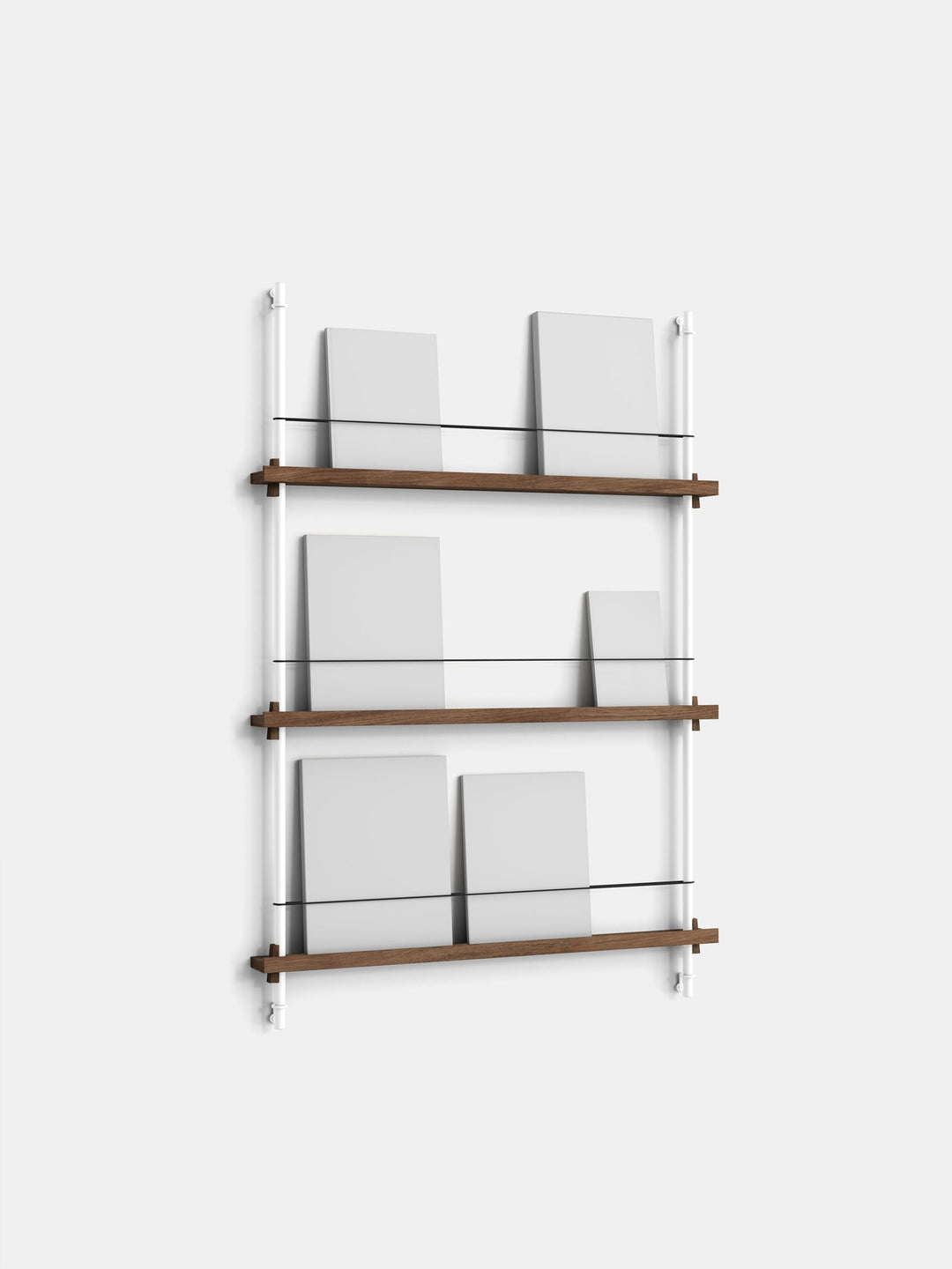 MOEBE - Magazine Shelving – Signifly - Smoked-Oak White