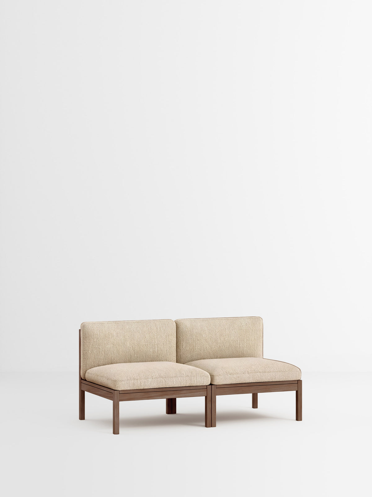 2 Seater Sofa – Moss – Moss 0019 – Smoked Oak