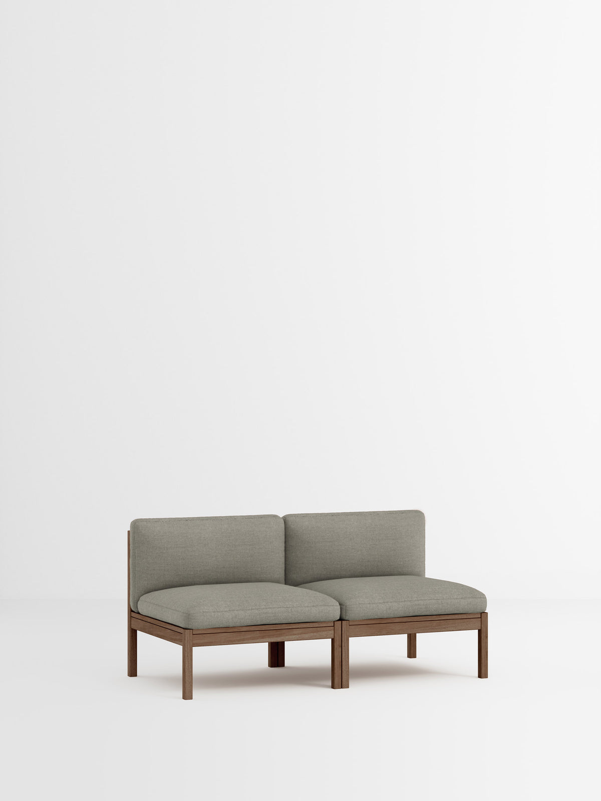 2 Seater Sofa – Re-Wool 2 – Re-Wool 2 - 128 – Smoked Oak