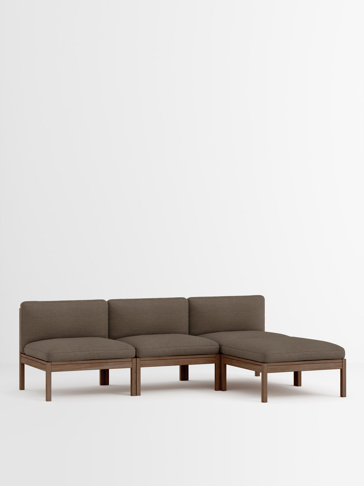 3 Seater Sofa with Chaise Longue – Autumn – Autumn 361 – Smoked Oak