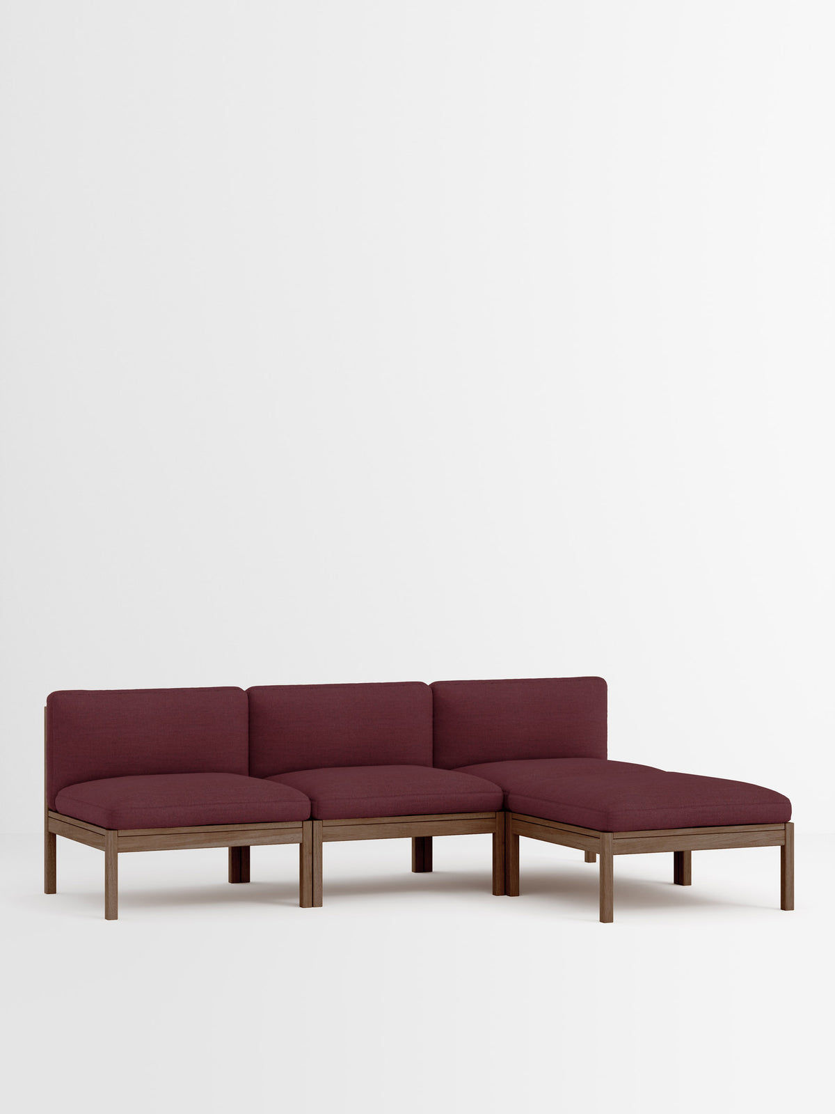 3 Seater Sofa with Chaise Longue – Autumn – Autumn 681 – Smoked Oak