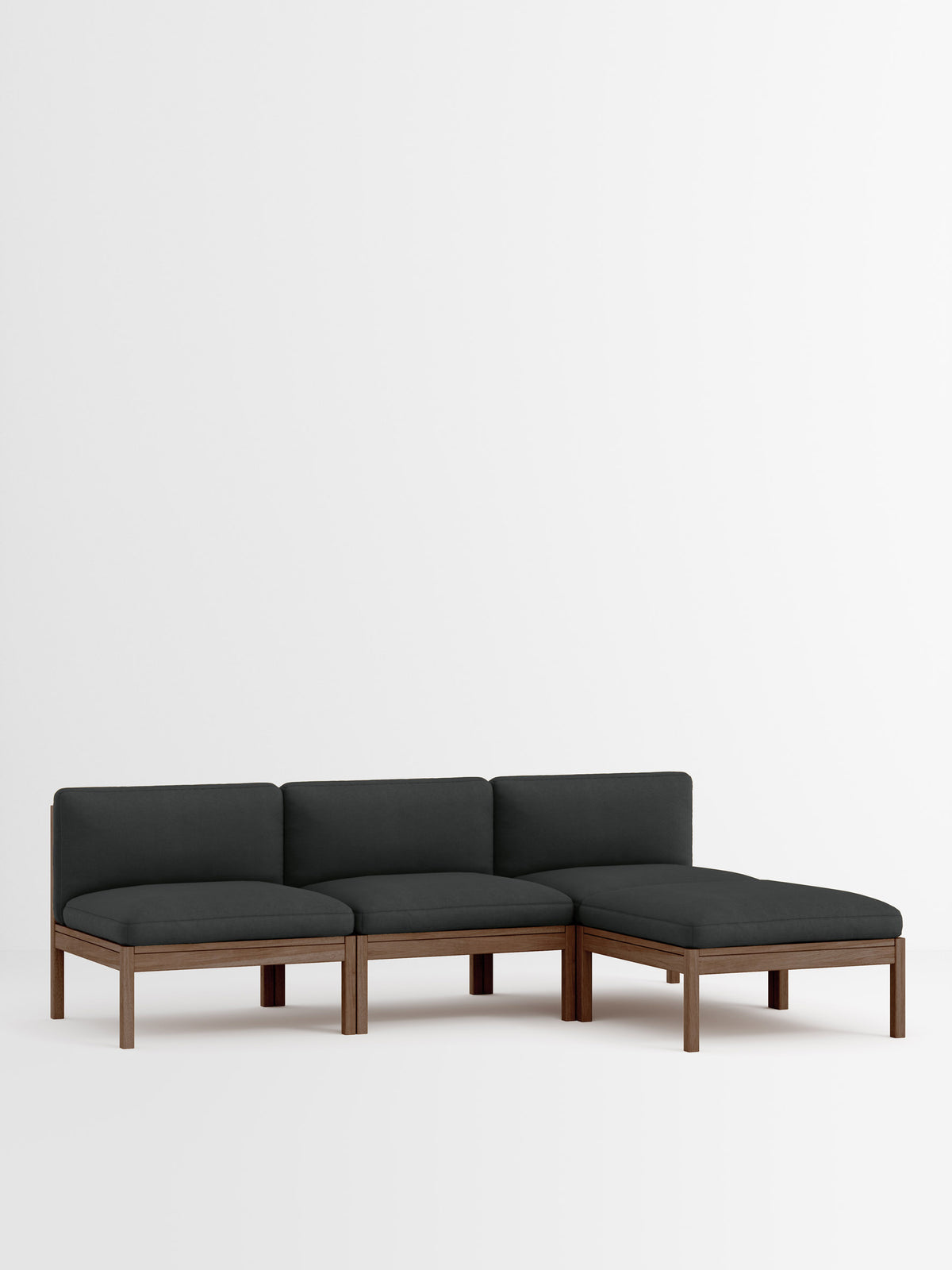 3 Seater Sofa with Chaise Longue – Field 2 – Field 2 - 793 – Smoked Oak
