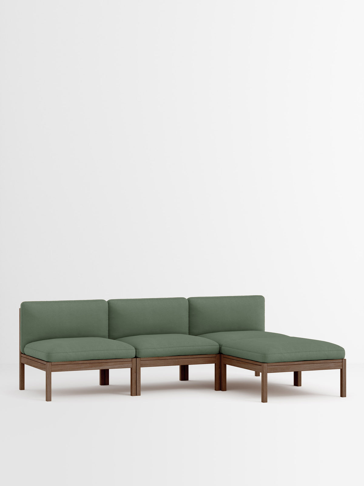 3 Seater Sofa with Chaise Longue – Field 2 – Field 2 - 943 – Smoked Oak