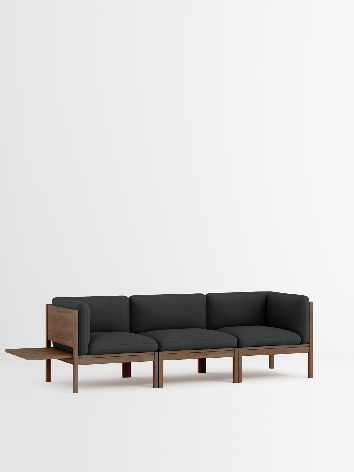 3 Seater Sofa with Sides + 1 Side Table – Field 2 – Field 2 - 793 – Smoked Oak