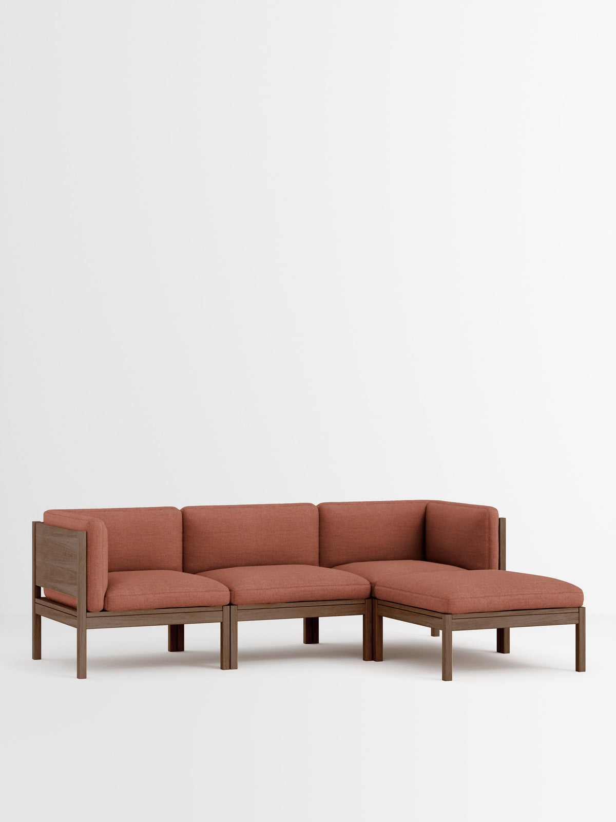 3 Seater Sofa with Sides + Chaise Longue – Autumn – Autumn 551 – Smoked Oak