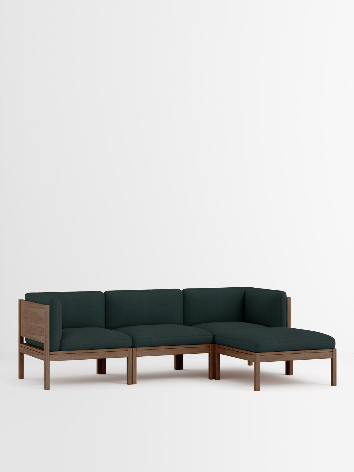 3 Seater Sofa with Sides + Chaise Longue – Autumn – Autumn 971 – Smoked Oak