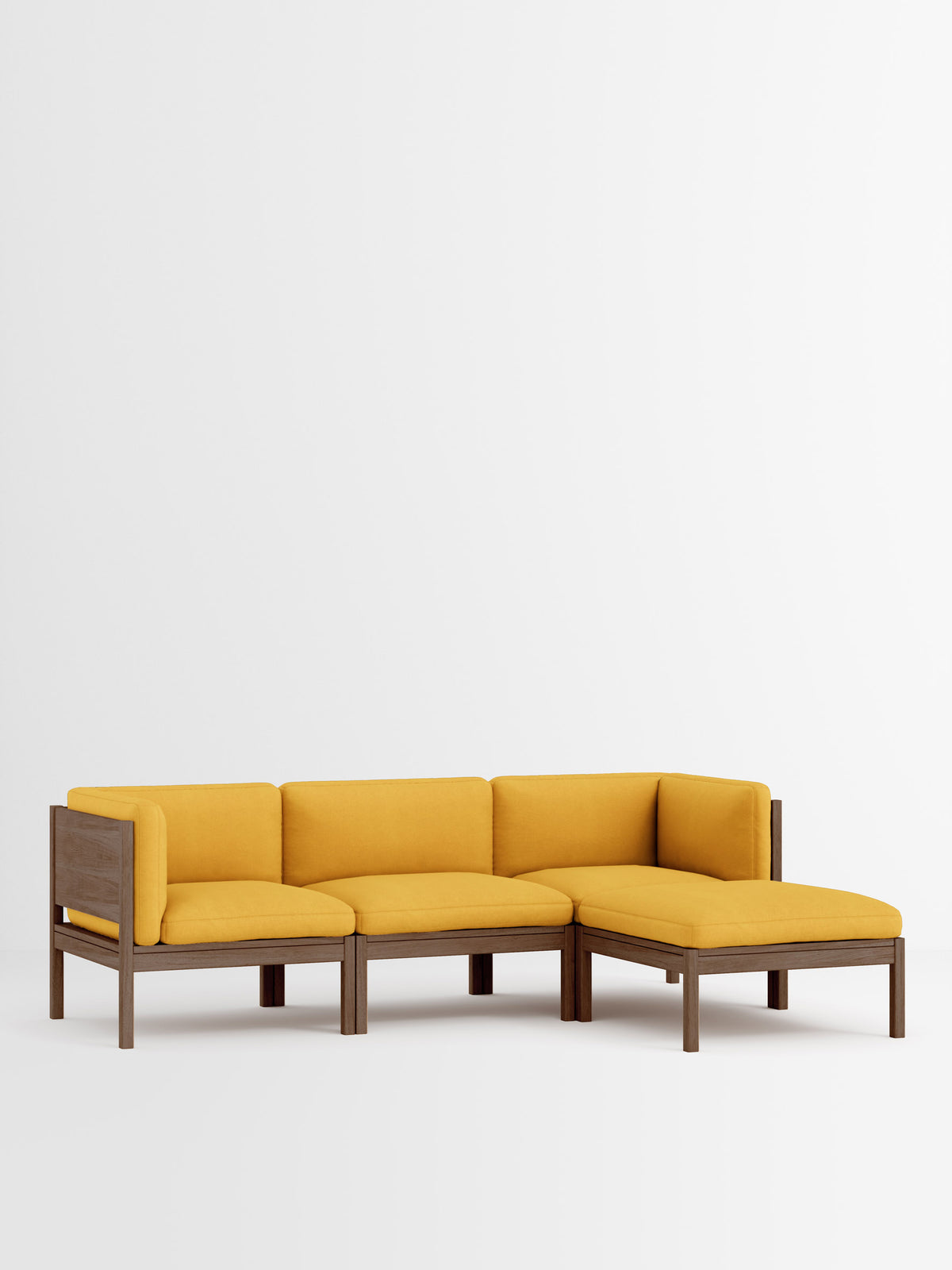 3 Seater Sofa with Sides + Chaise Longue – Field 2 – Field 2 - 463 – Smoked Oak