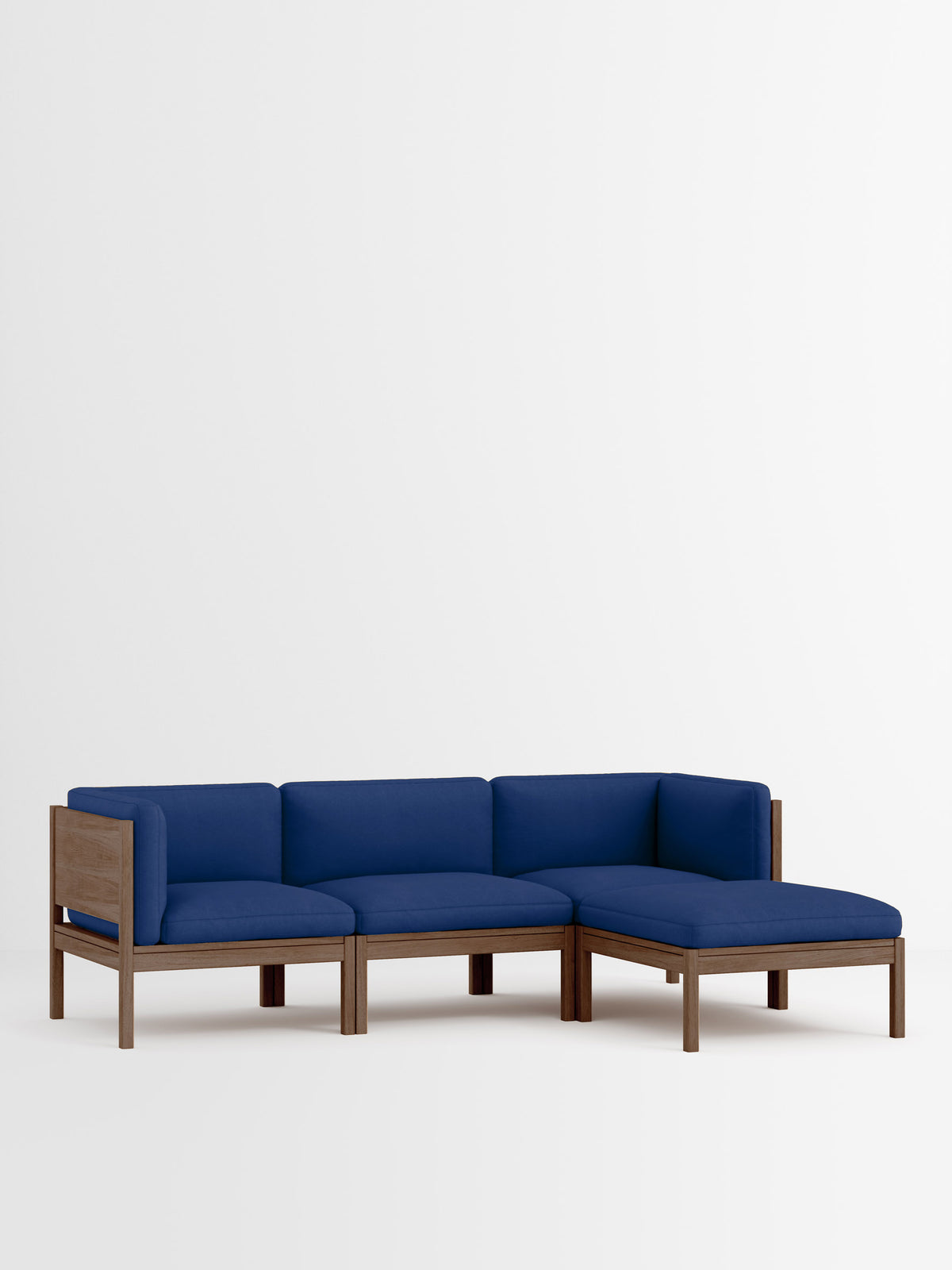 3 Seater Sofa with Sides + Chaise Longue – Field 2 – Field 2 - 763 – Smoked Oak