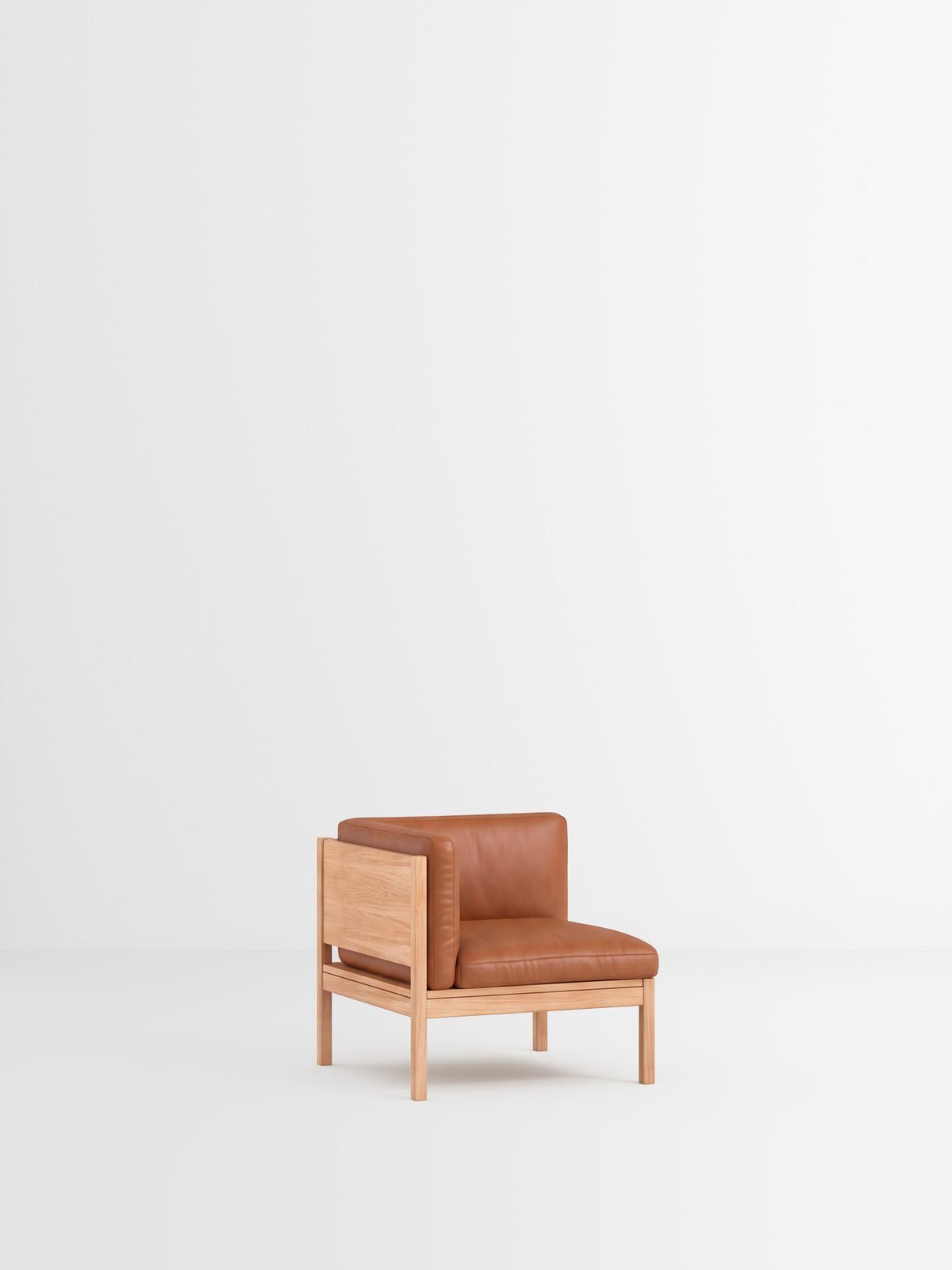 Corner – Leather – Cognac Leather – Oak
