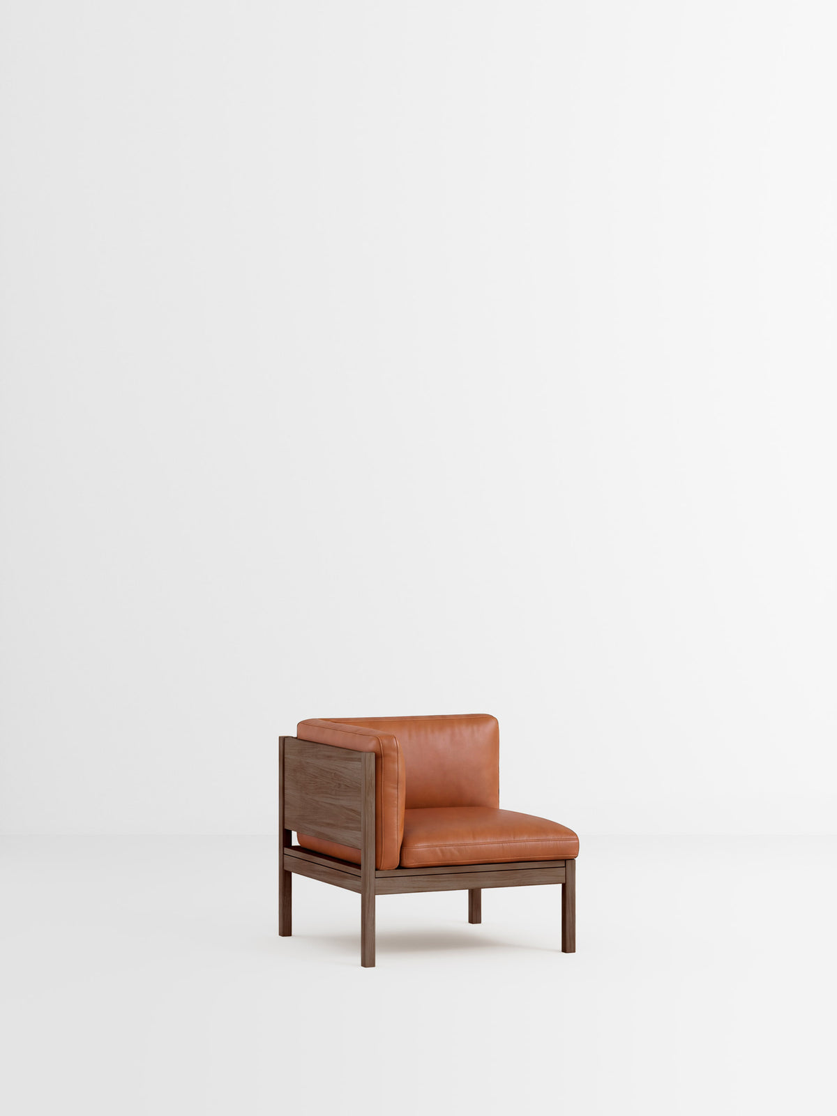 Corner – Leather – Cognac Leather – Smoked Oak