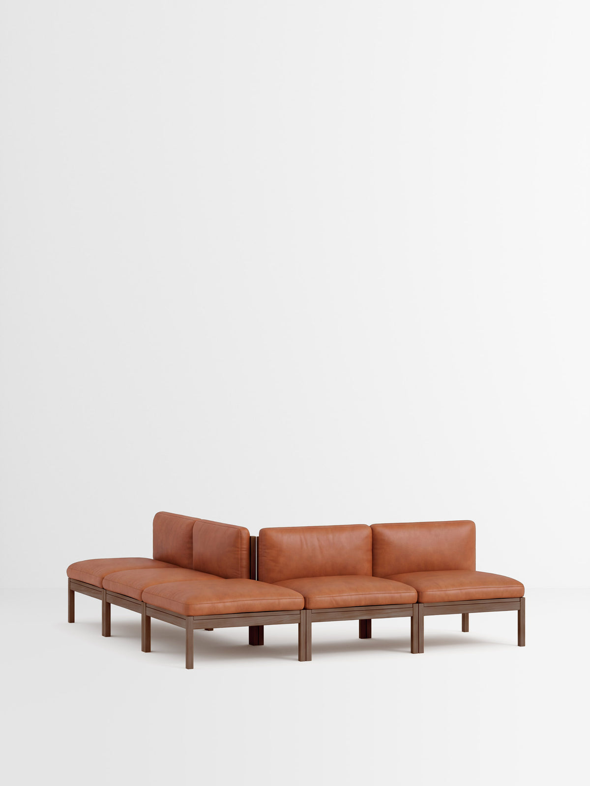 Mixed Combination C – Leather – Cognac Leather – Smoked Oak