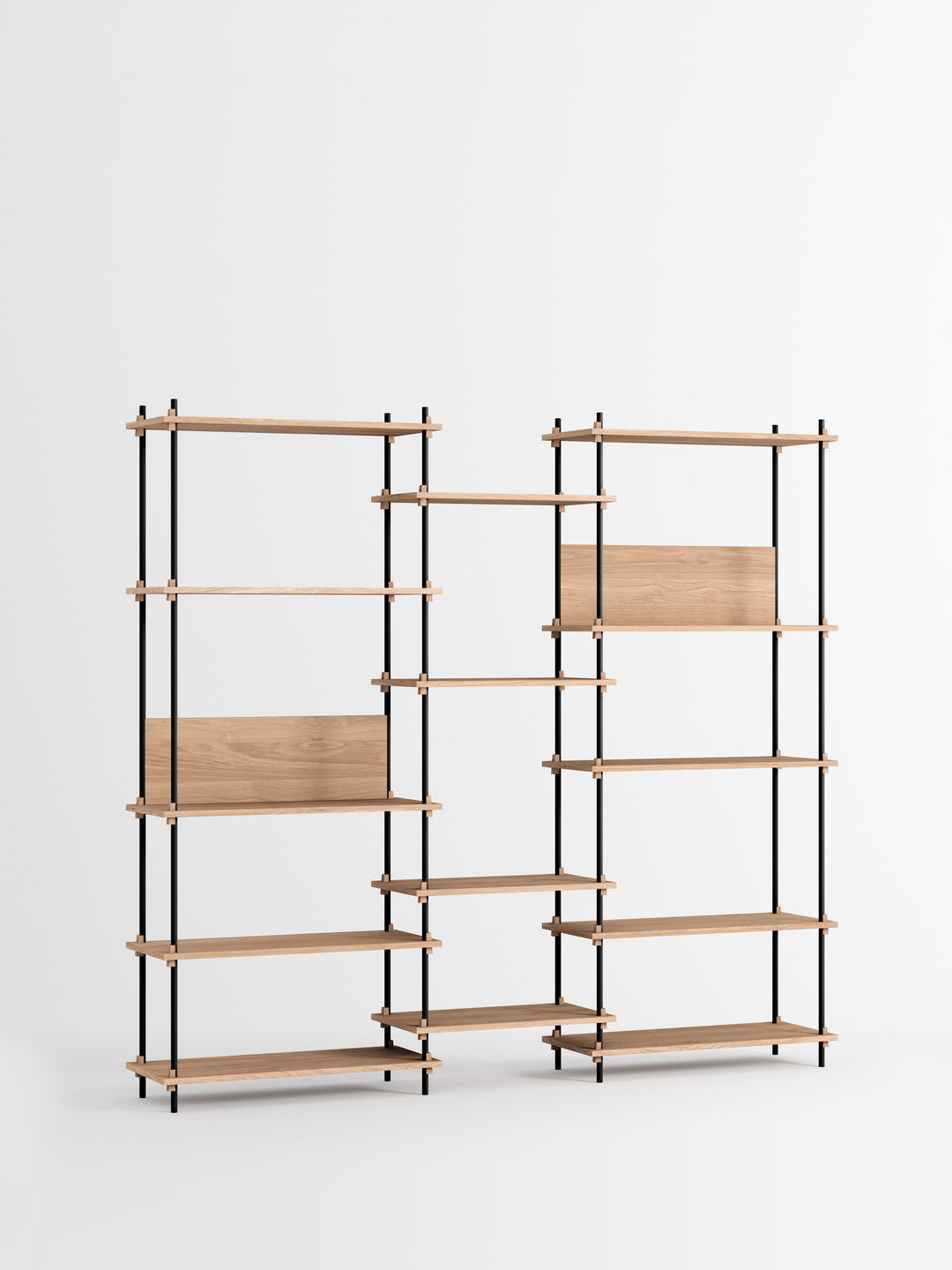 MOEBE - Shelving System – s.200.3.E - Oak Black