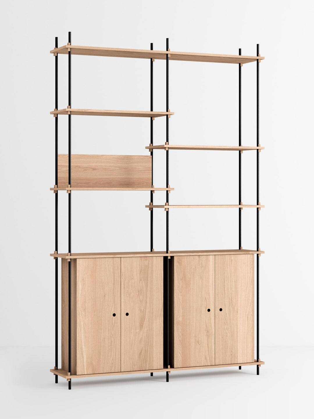 MOEBE - Shelving System – s.255.2.H - Oak Black