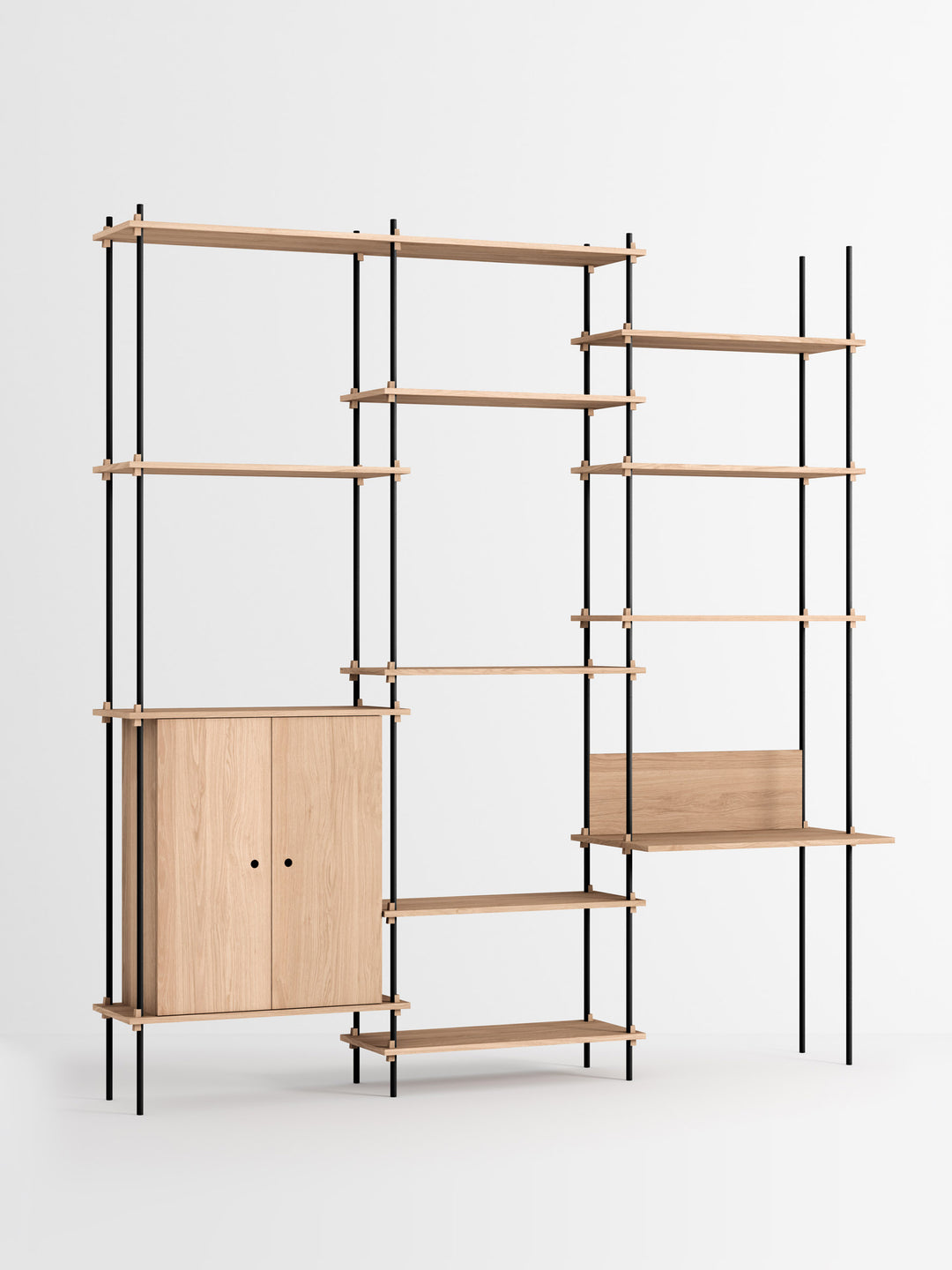 MOEBE - Shelving System – s.255.3.E - Oak Black