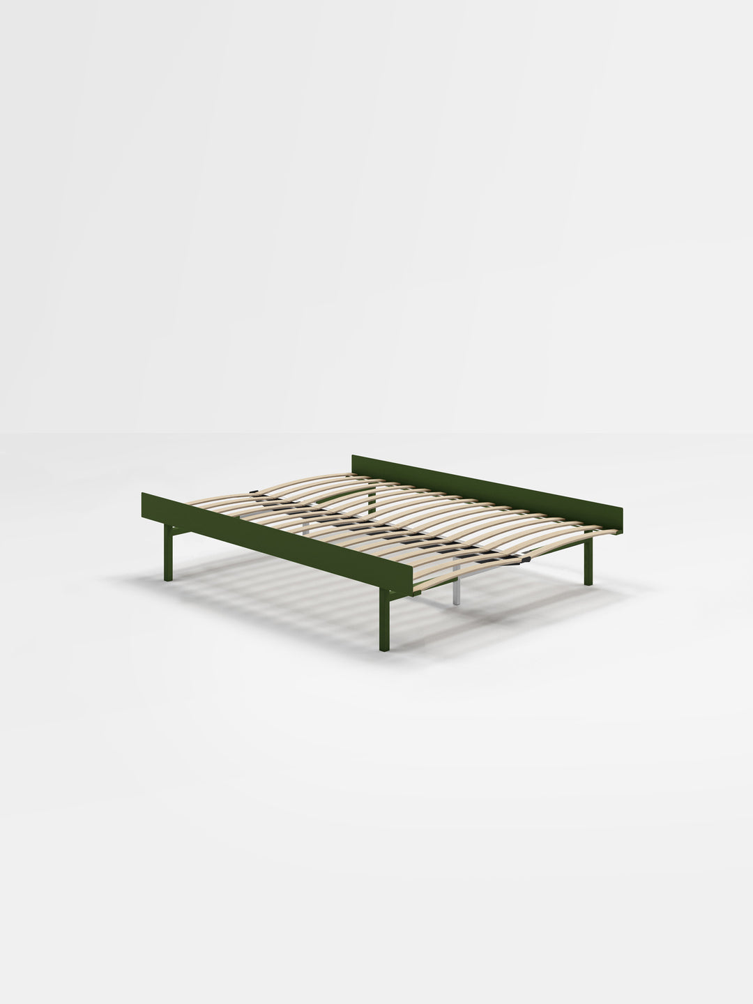 MOEBE - Bed 90 – 180 cm (High) - Pine Green None 140