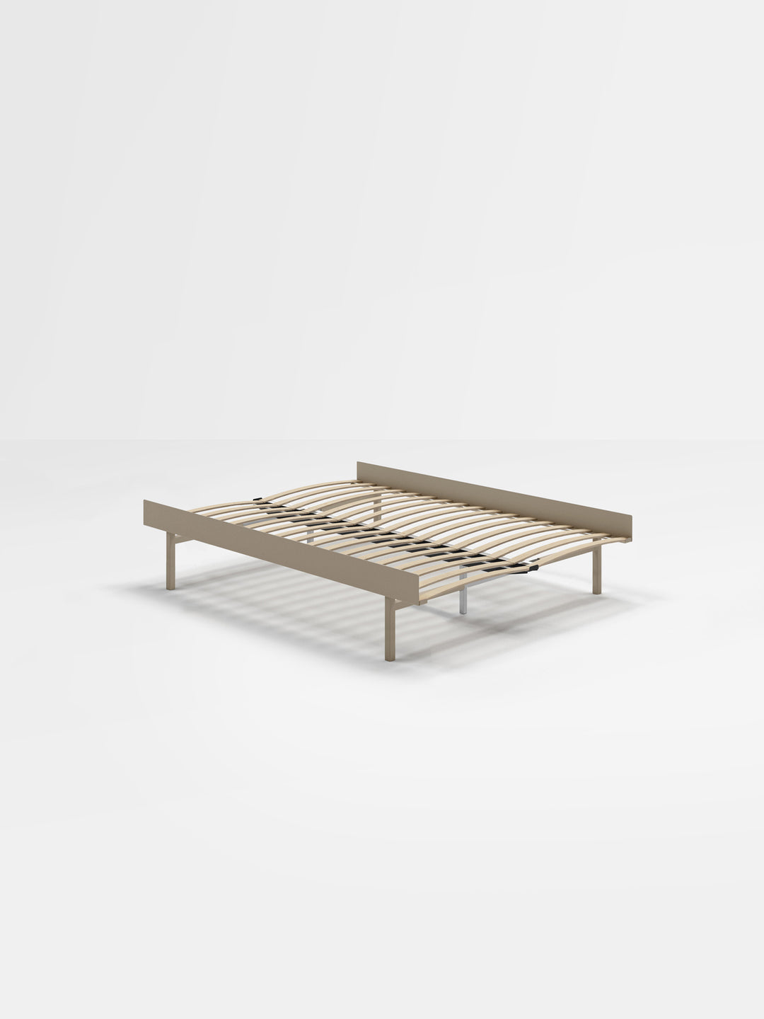 MOEBE - Bed 90 – 180 cm (High) - Sand None 140