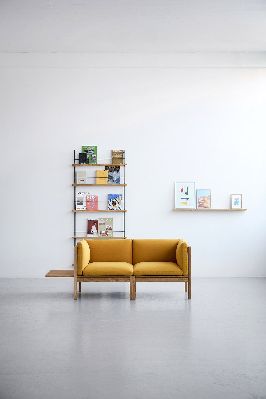 MOEBE - 2 Seater Sofa with Sides + 1 Side Table -