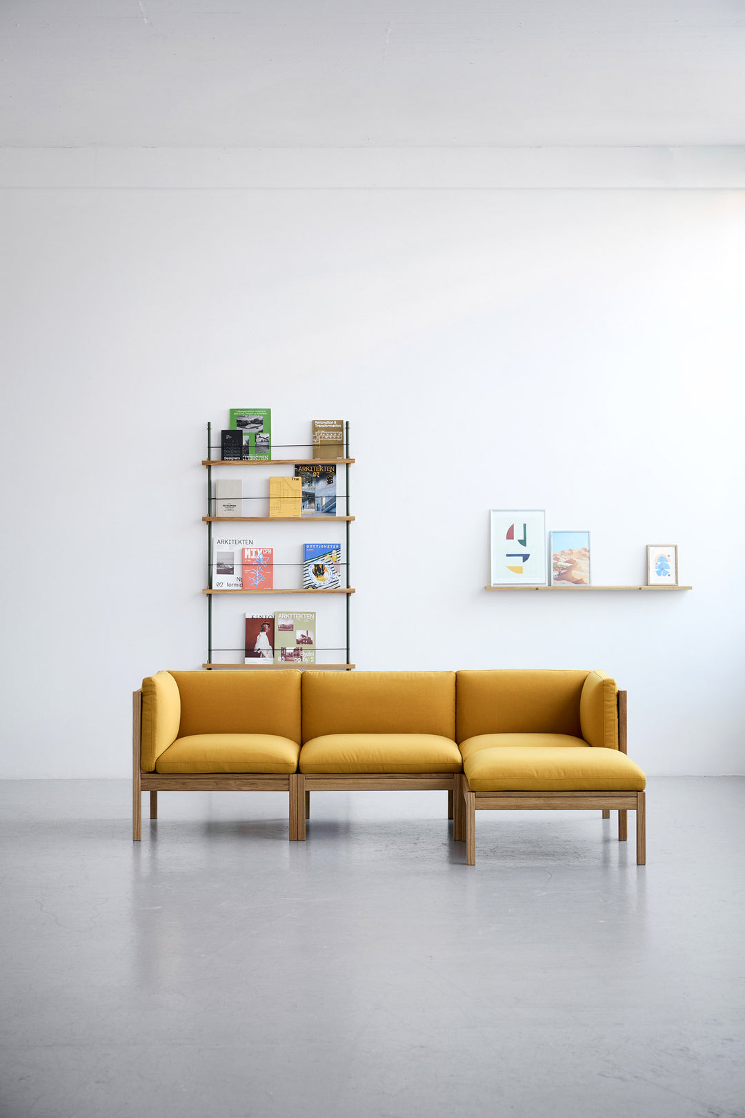 MOEBE - 3 Seater Sofa with Sides + Chaise Longue -