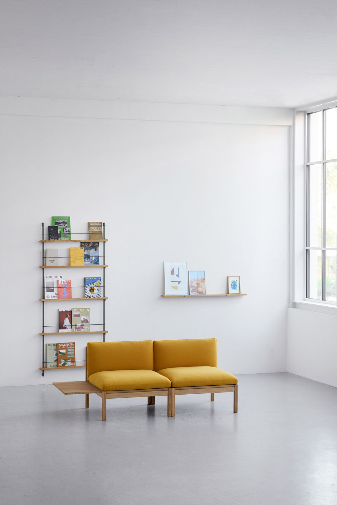 MOEBE - 2 Seater Sofa with 1 Side Table -