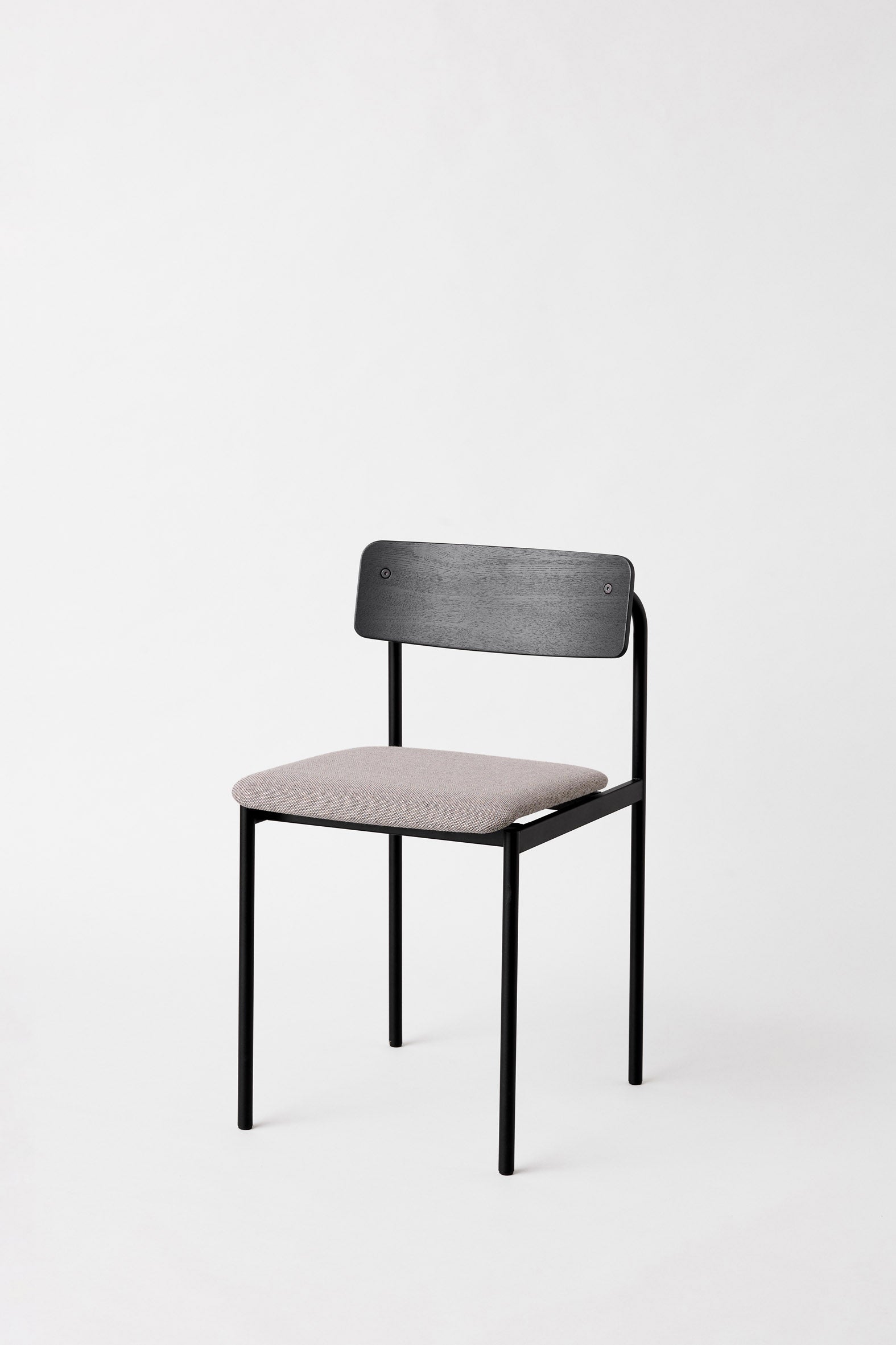 MOEBE - Offset Chair - Black Black Re-Wool 128