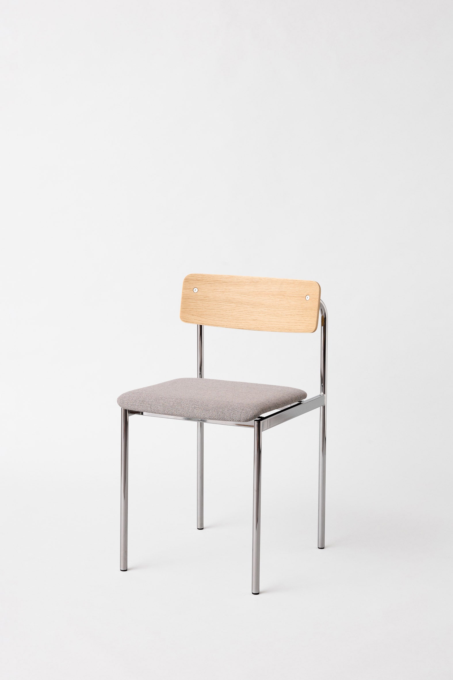 MOEBE - Offset Chair - Chrome Re-Wool 128