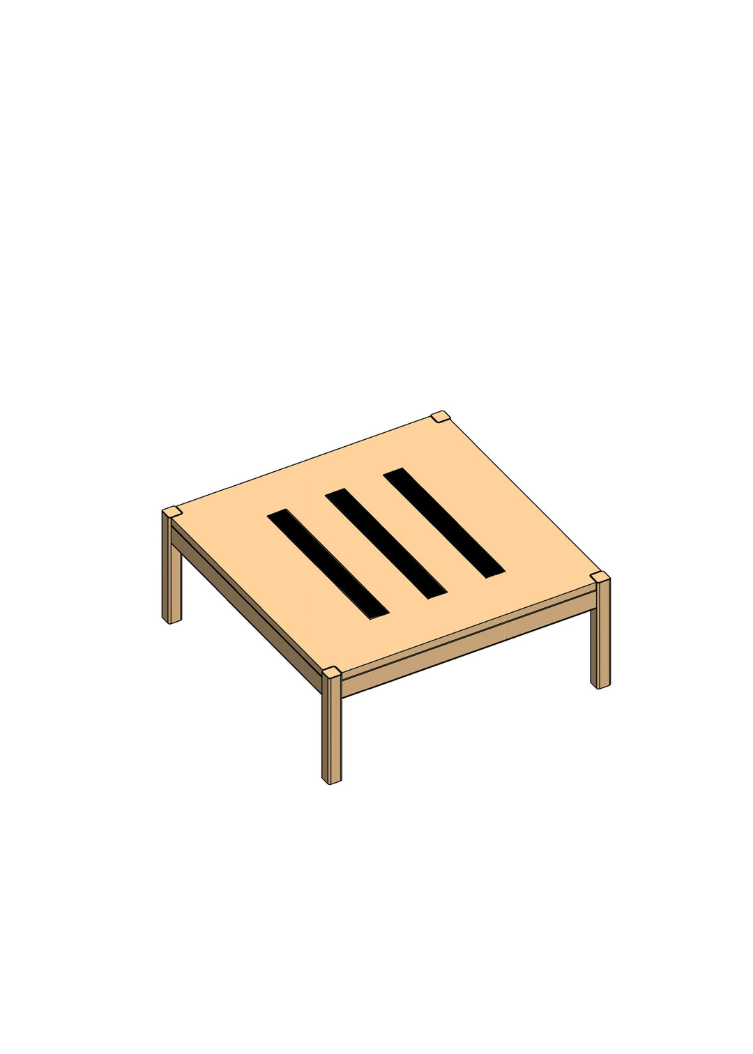 MOEBE - Ottoman - Frame -