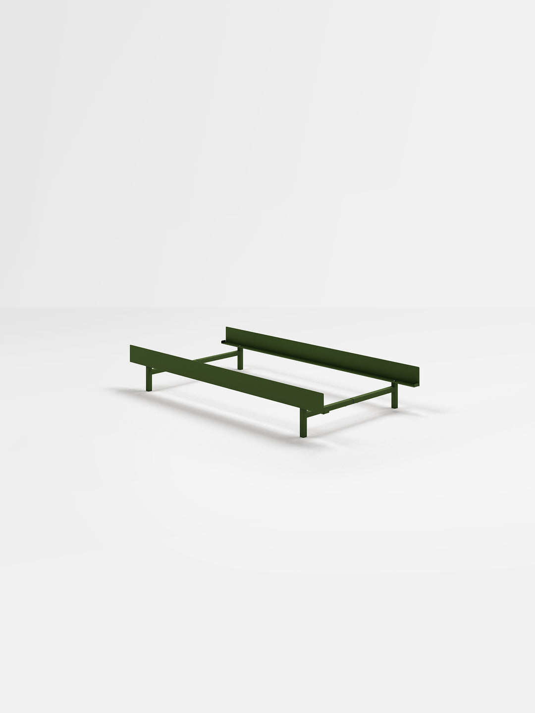 MOEBE - Bed 90 cm - Pine Green Low - None I'll get my own