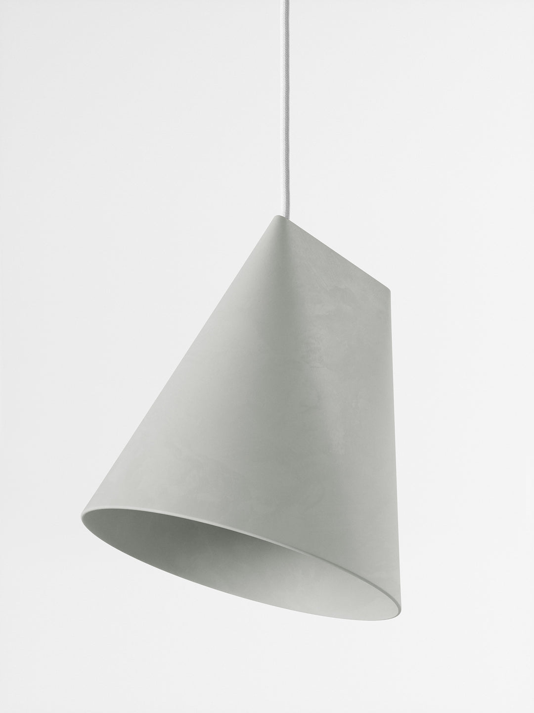 MOEBE - Ceramic Pendant – Wide - Light Grey