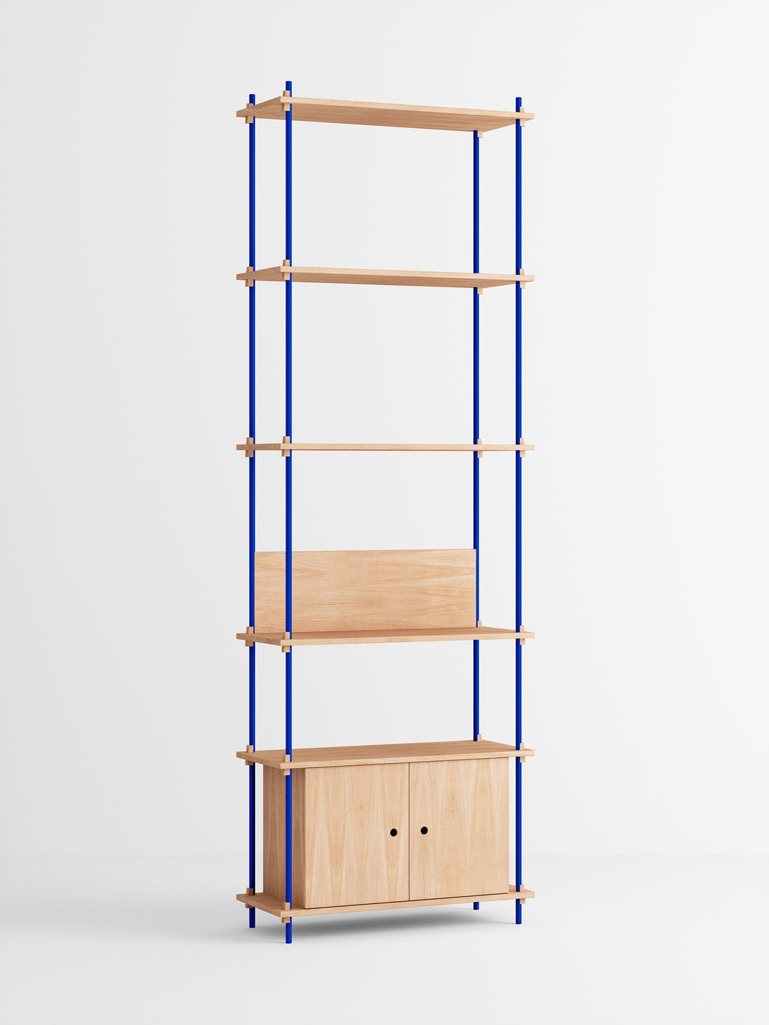 MOEBE - Shelving System – s.255.1.B - Oak Deep-Blue