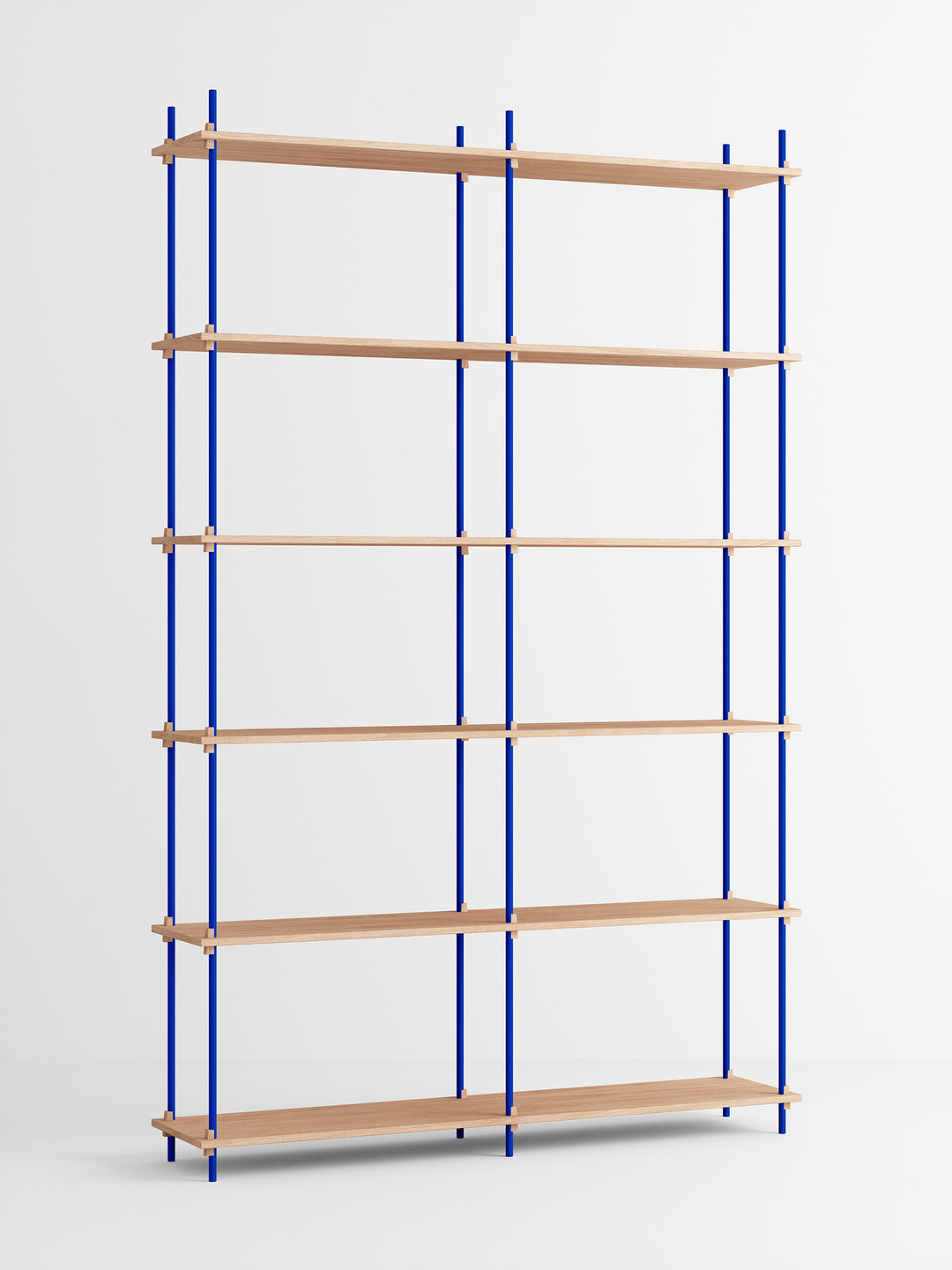 MOEBE - Shelving System – s.255.2.B - Oak Deep-Blue