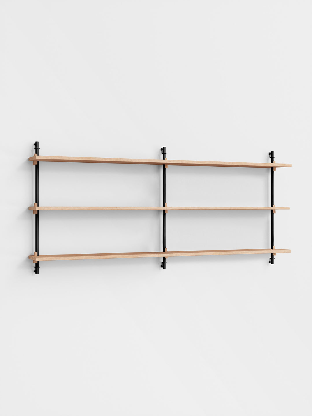 MOEBE - Wall Shelving – ws.65.2.B - Oak Black
