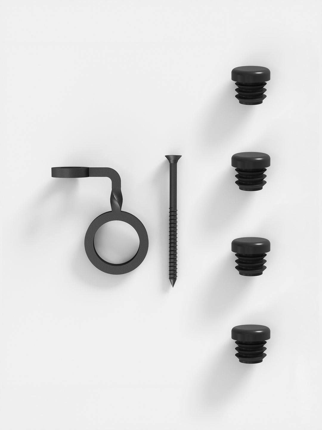 MOEBE - Part – End Caps and Safety Clip Set - Black