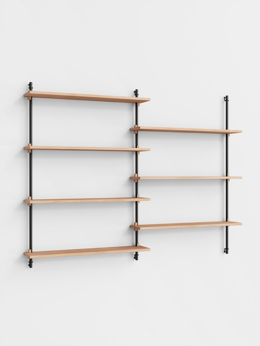 MOEBE - Wall Shelving – ws.115.2 - Oak Black