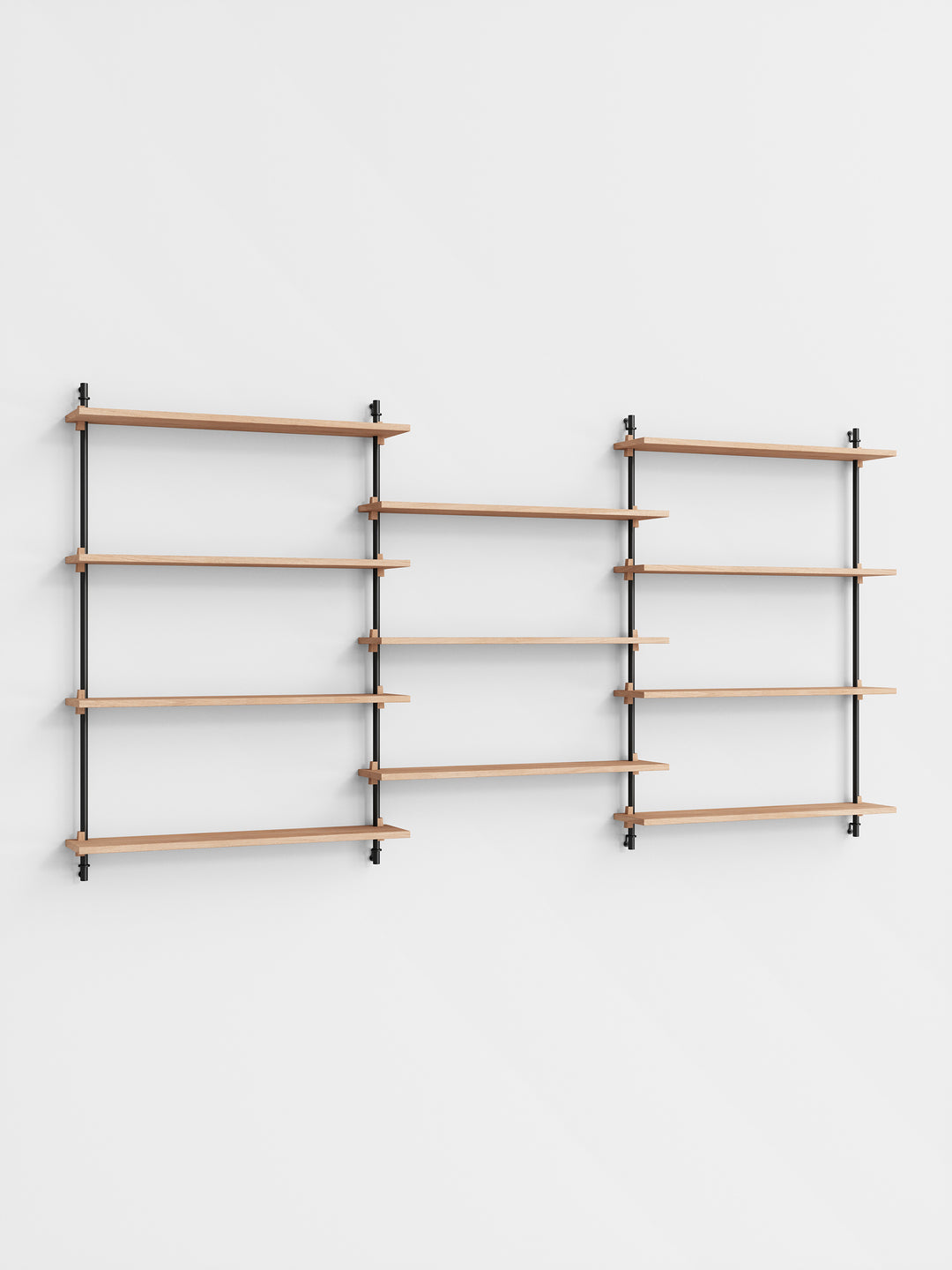 MOEBE - Wall Shelving – ws.115.3 - Oak Black