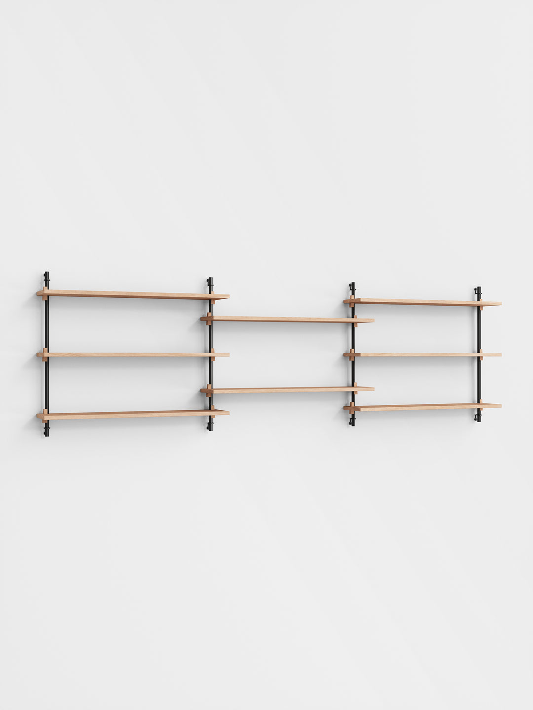MOEBE - Wall Shelving – ws.65.3 - Oak Black