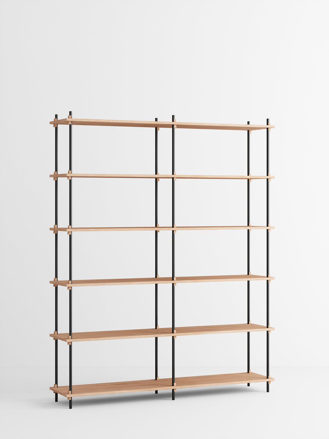 MOEBE - Shelving System – s.200.2.B - Oak Black