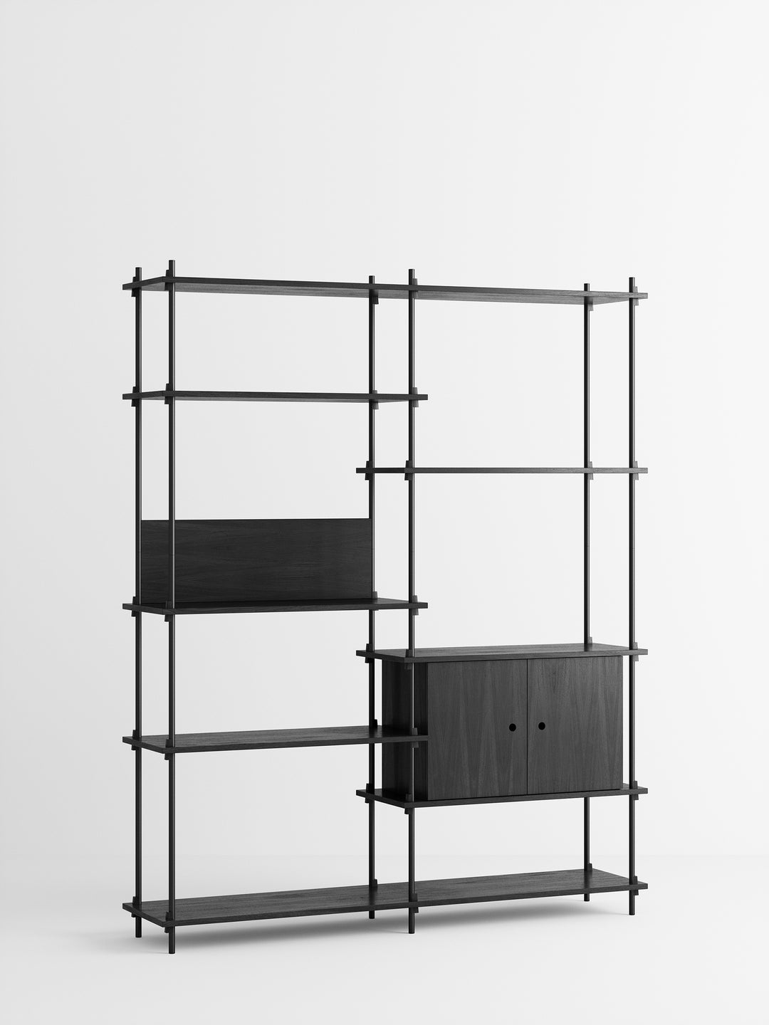MOEBE - Shelving System – s.200.2.C - Black