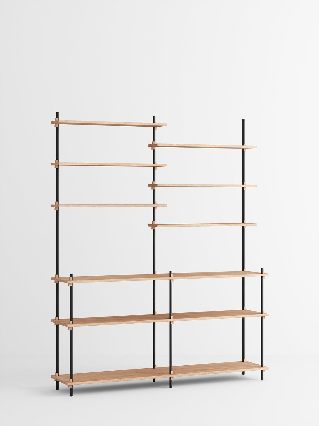 MOEBE - Shelving System – s.200.2.D - Oak Black
