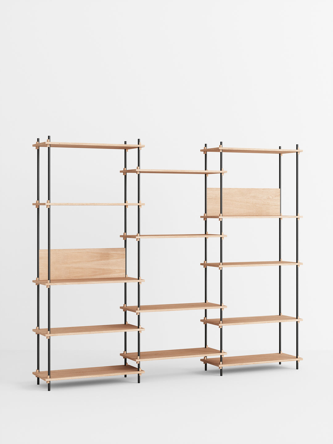 MOEBE - Shelving System – s.200.3.A - Oak Black