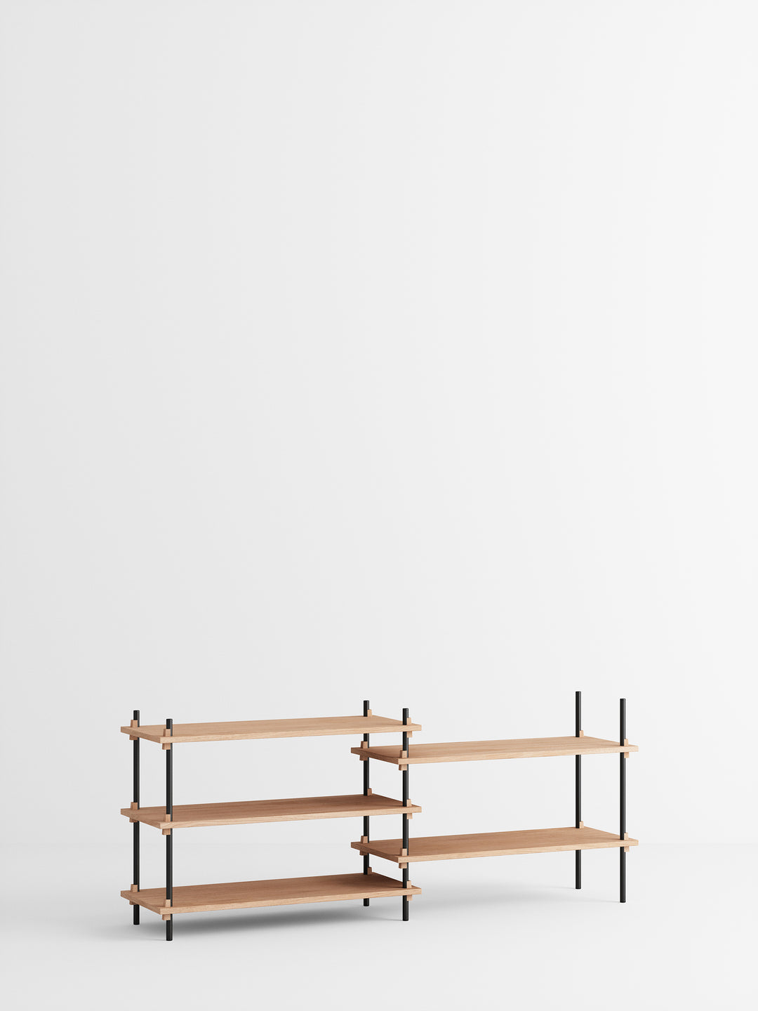 MOEBE - Shelving System – s.65.2.A - Oak Black