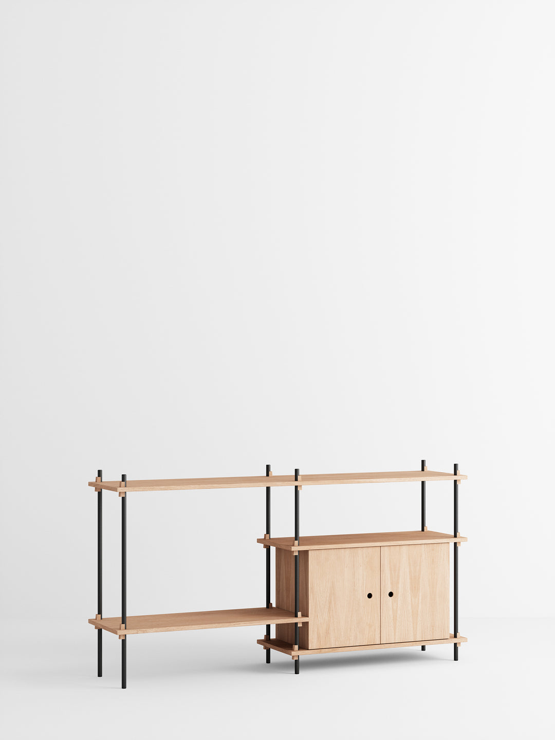 MOEBE - Shelving System – s.85.2.C - Oak Black